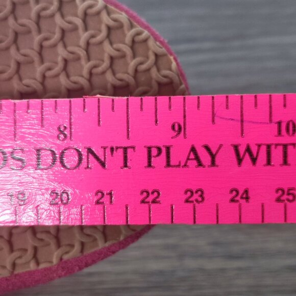 MOC PAPA  Fur Lined Moccasin  US 6 Loafer Pink Classic Cow Suede  Slipper - Picture 10 of 10